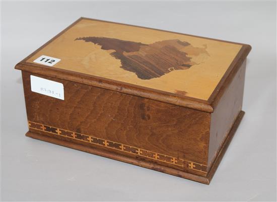 A Zitrin Brazil marquetry cigar box